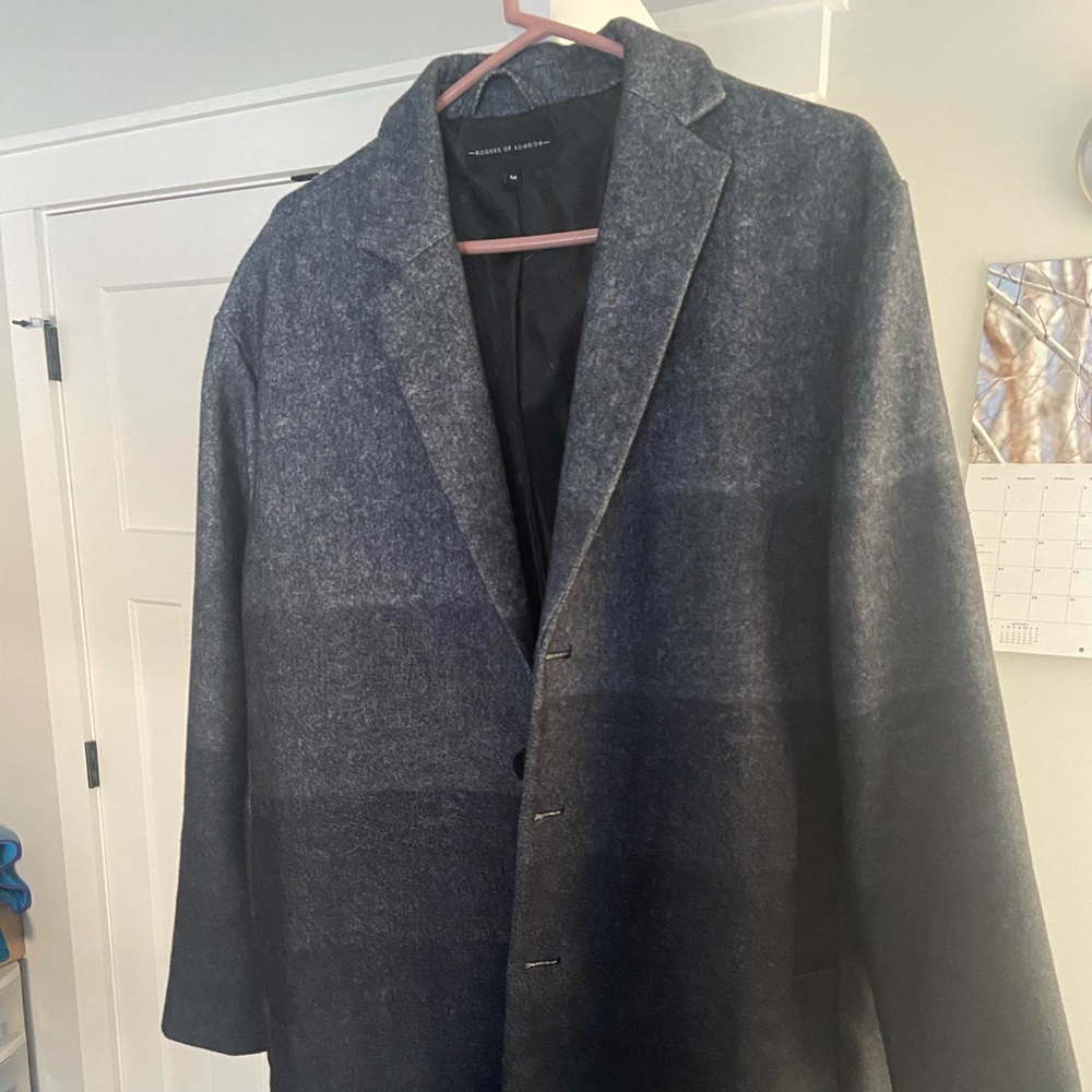 Topman Rogues of London Long Peacoat